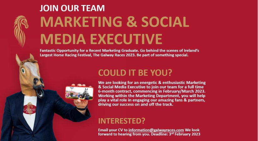 Job Vacancy: Marketing and Social Media Executive