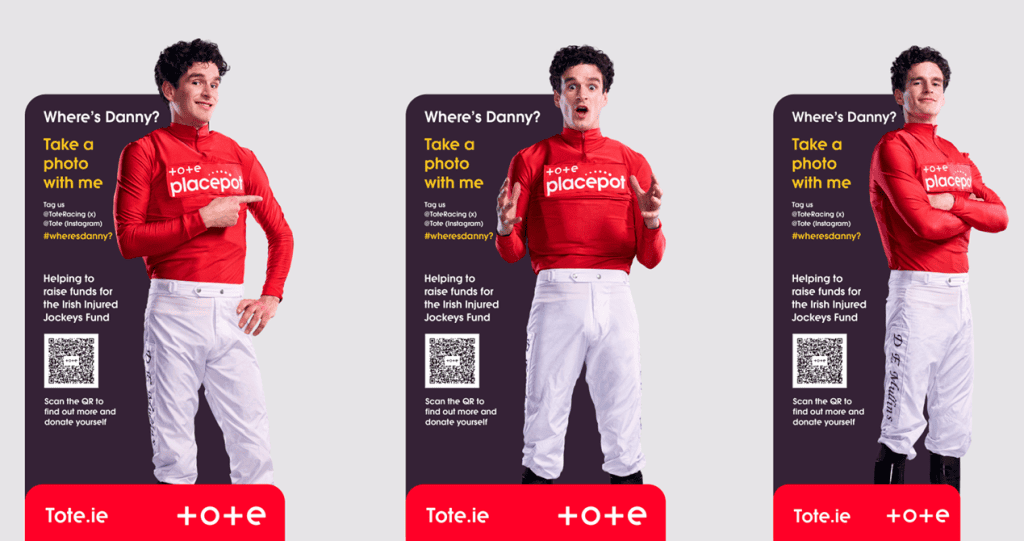 Tote to support Irish Injured Jockeys when racing fans find Danny Mullins during the Galway Festival