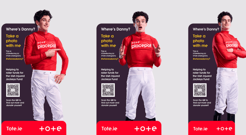 Tote to support Irish Injured Jockeys when racing fans find Danny Mullins during the Galway Festival