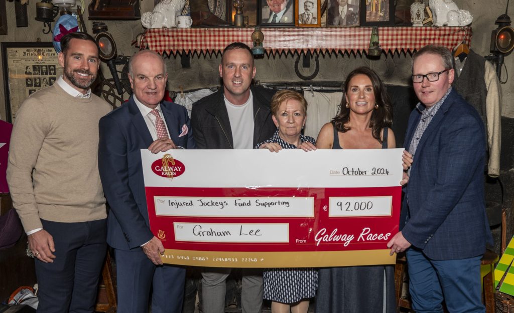 Galway Races Summer Festival Ball Initiative Raised €100,000 in Support of Jockey Graham Lee and the Injured Jockeys Fund.