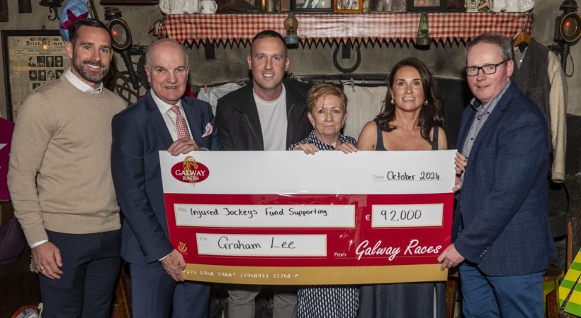 Galway Races Summer Festival Ball Initiative Raised €100,000 in Support of Jockey Graham Lee and the Injured Jockeys Fund.