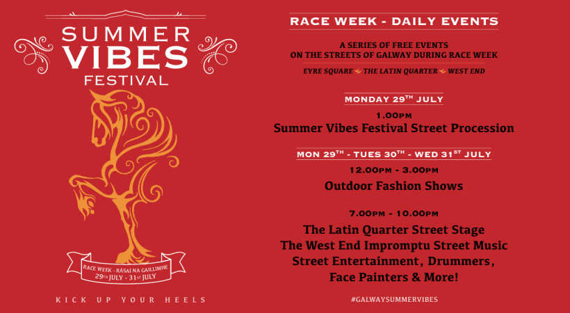 Galway Races Summer Vibes – Where the city meets the track for a week of unbeatable fun!